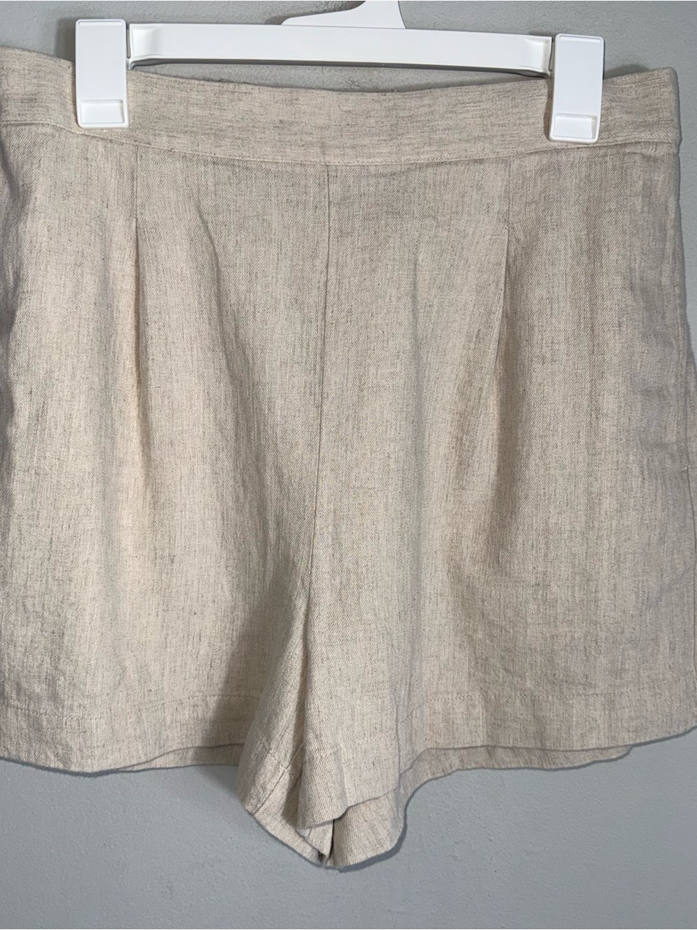 Madewell Natural Beige Linen Shorts